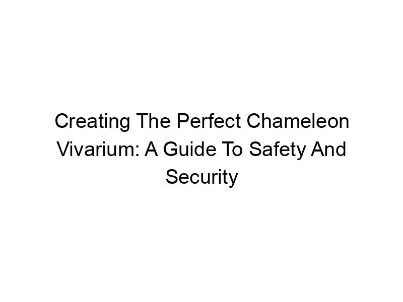 Read more about the article Creating The Perfect Chameleon Vivarium: A Guide To Safety And Security