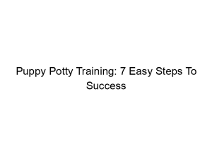 Read more about the article Puppy Potty Training: 7 Easy Steps To Success