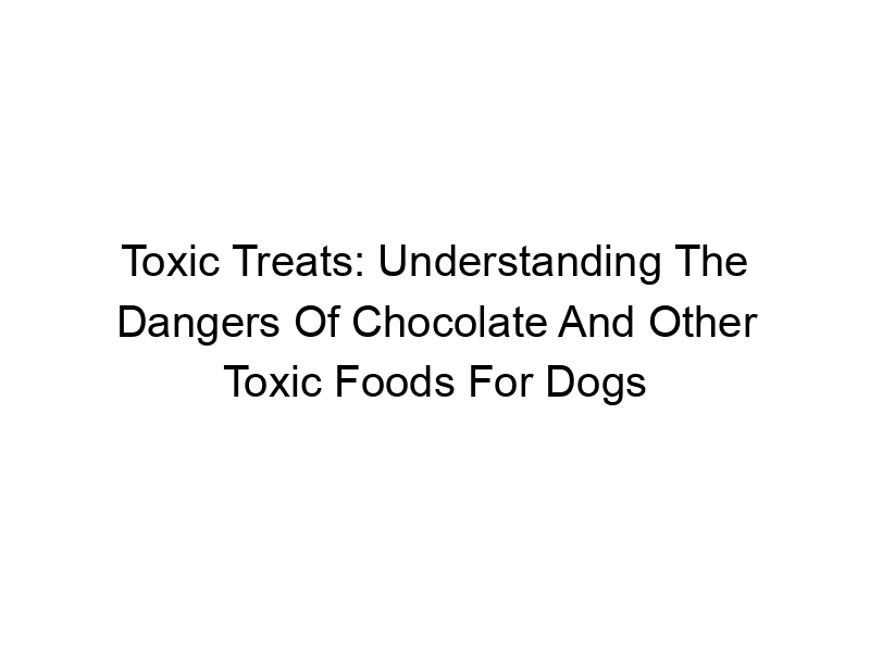 Read more about the article Toxic Treats: Understanding The Dangers Of Chocolate And Other Toxic Foods For Dogs
